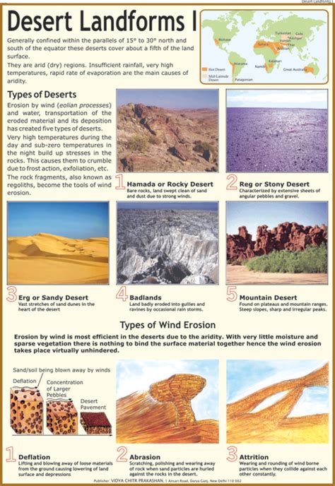 Desert Landforms : Types of Deserts & Wind Chart | Types of desert, Landforms, Teaching geography