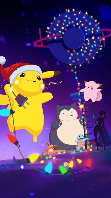 [Art] Repaint of the Pokemon go Christmas splash screen Christmas ...