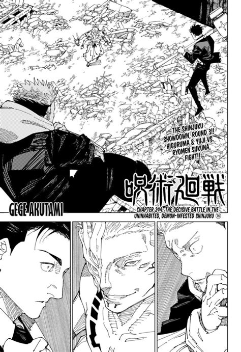 Jujutsu Kaisen Manga Chapter 244 Explain: Yuji And Higuruma Vs Sukuna ...