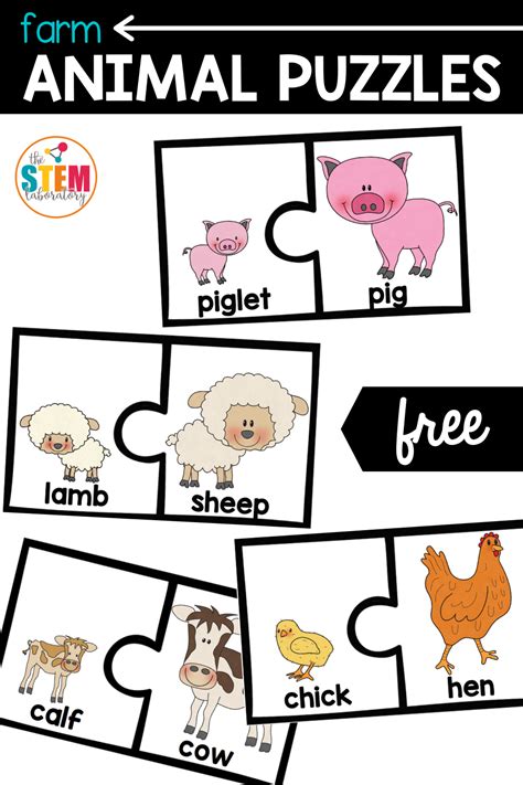 Farm Animals Word Search Puzzles