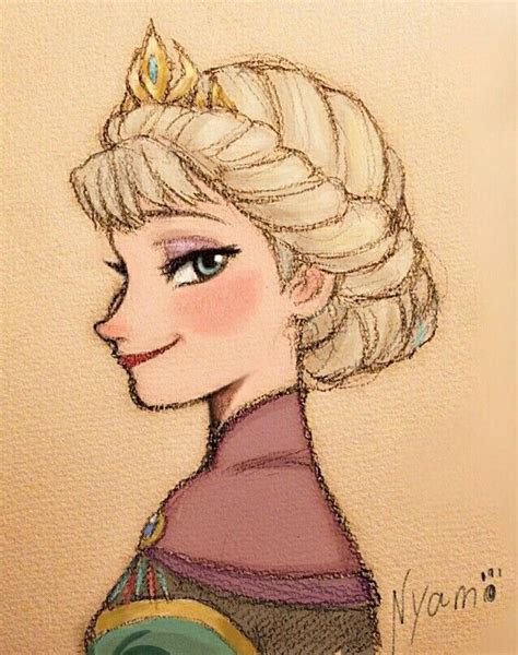 Elsa par Nymao | Disney princess sketches, Disney drawings sketches, Disney art