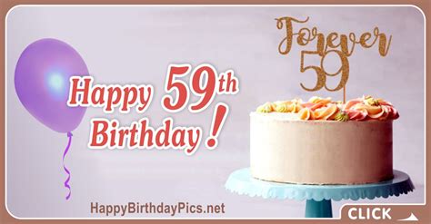 Happy 59th Birthday with Forever Wishes