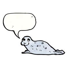 Cartoon seal pup N3 free image download