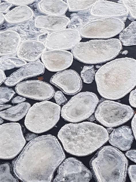 Amateur Photographer Captures Rare 'Pancake Ice' Formations On River Helmsdale - SWNS