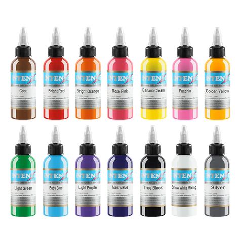 advanced14pcs 30ml Professional Tattoo Ink 14 Colors Set 1oz 30ml ...