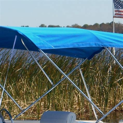 9′ Standard Sunbrella Fabric Bimini Top Kit – Beachcat Saltwater Pontoon Boats