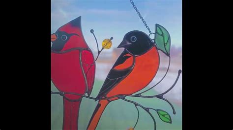 Birds Stained Glass Window Hangings - YouTube
