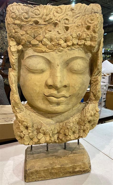Large Wooden Bodhisattva Sculpture | Vogt Auction