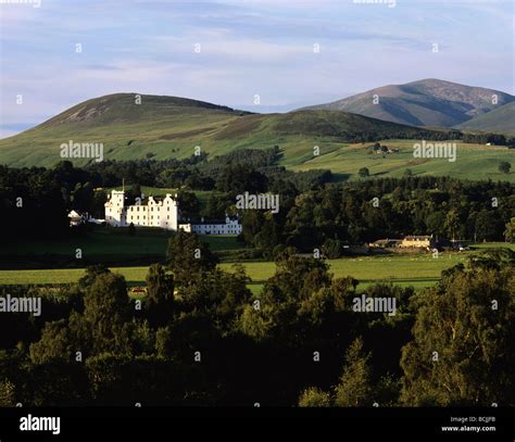 Blair Castle, home of the Duke of Atholl at Blair Atholl Stock Photo - Alamy