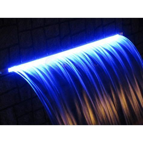 24" LED Pool Waterfall Color Changing w/ 6" lip - Gray - 25677-231-000 | Pool waterfall ...