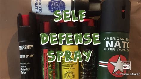 SELF DEFENSE SPRAY - YouTube