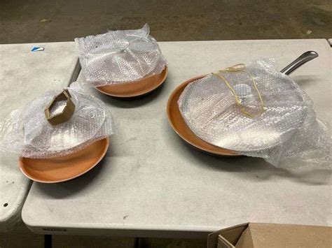 6 Piece Copper Pan Set - Matthews Auctioneers