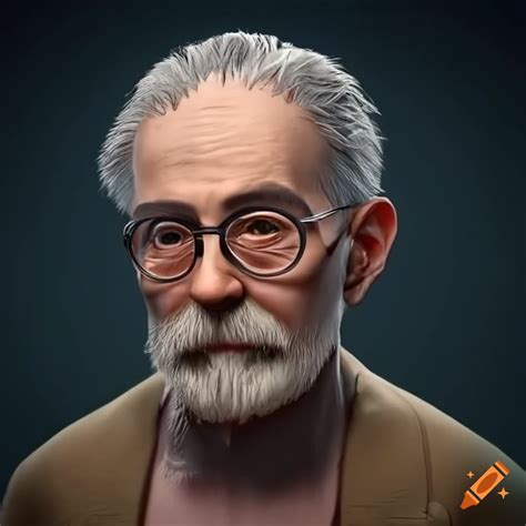 Portrait of dr. luz, a wise scientist