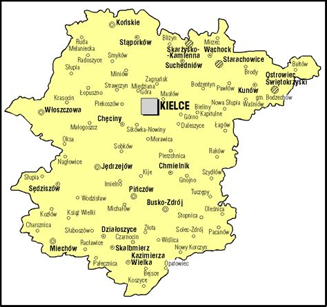 Kielce and Radom Gubernias -- Geographic History