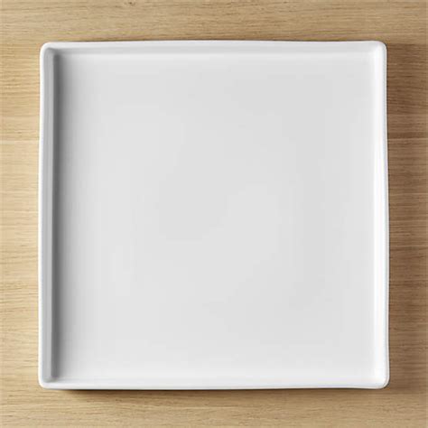 Cuatro Rectangular White Serving Platter Small + Reviews | CB2