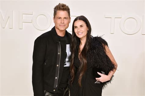 Demi Moore and Rob Lowe share kiss during mini-'Brat Pack' reunion