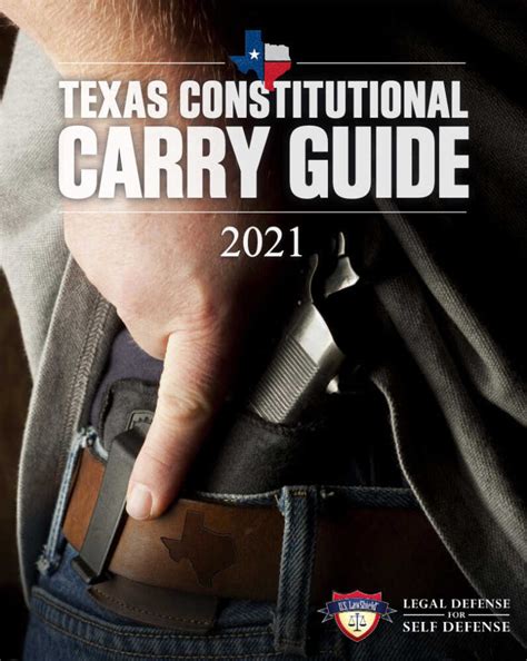 Texas Constitutional Carry Guide - Waco Gun Class - CenTex Gun Training LLC