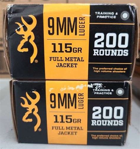 400 rds of Browning 9mm Ammo - Kramer Auction LLC