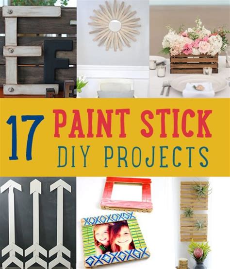 17 Simple & Fun DIY Paint Stick Crafts