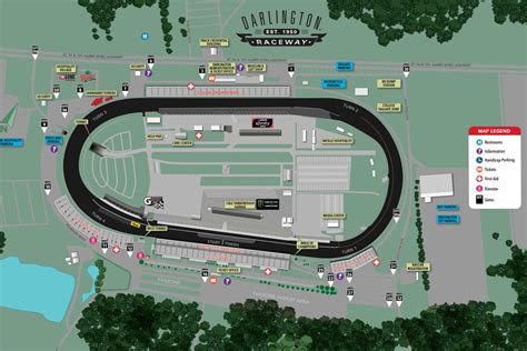 Maps & Parking - Darlington Raceway