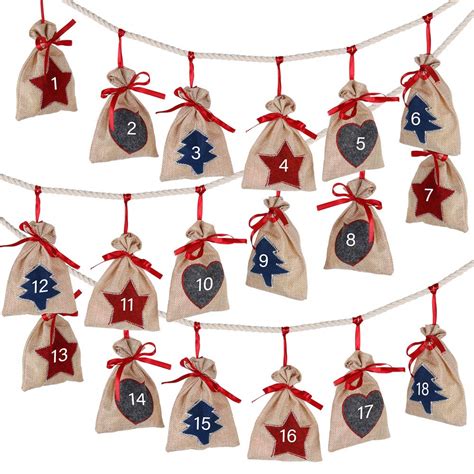 D-FantiX + Burlap Hanging Advent Calendars