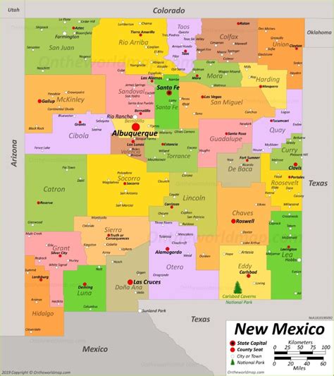 New Mexico State Map | USA | Maps of New Mexico (NM)