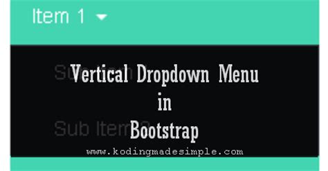 Bootstrap Vertical Dropdown Menu Example | Multilevel Menu