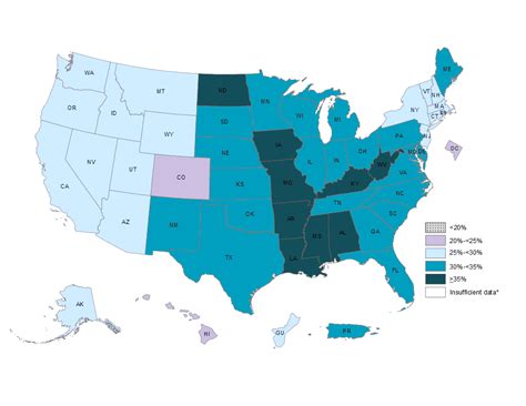 Obesity Map of United States - Obesity Reporter