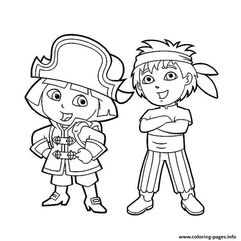 Dora Diego Coloring page Printable