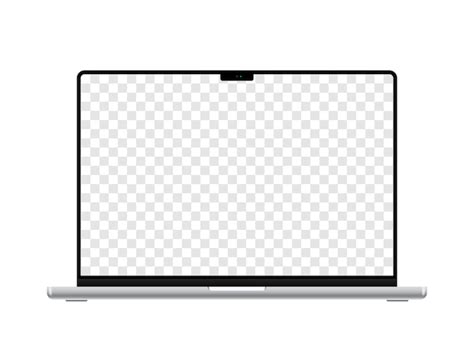 Premium Vector | Macbook Pro laptop with blank screen on a white background