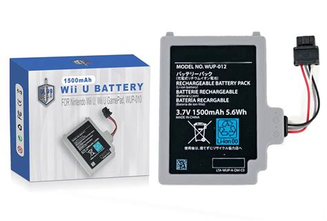 Supercharged Gamepad Battery for Wii U - Longest Lasting Rechargeable Battery for Nintendo Wii U ...