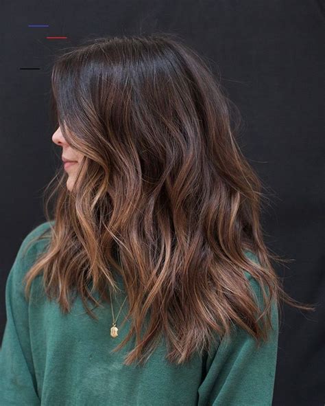 medium brown balayage | Hair styles, Long hair styles, Brunette ...