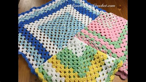 EASY BEGINNER'S Granny Square Baby Blanket, with Bonnie Barker - YouTube