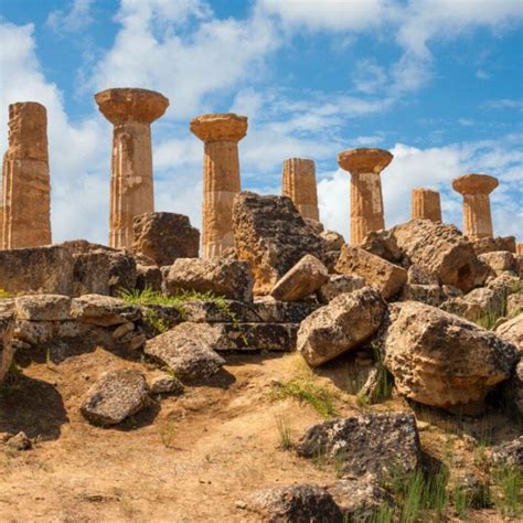 Roman Stone Pillars Photography Background Ruins Architecture Backdrops