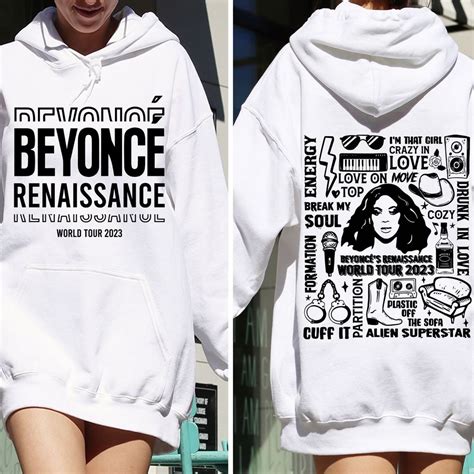 Beyonce Renaissance World Tour 2023 Two-Sided Hoodie, Beyonce World ...