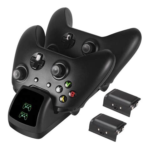 Controller Charger for Xbox, TSV Dual Controller Charging Docking Station Stand Fit for Xbox One ...