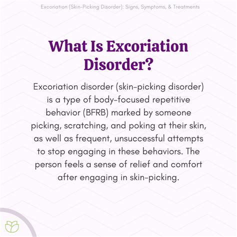 Excoriation: The Skin-Picking Disorder