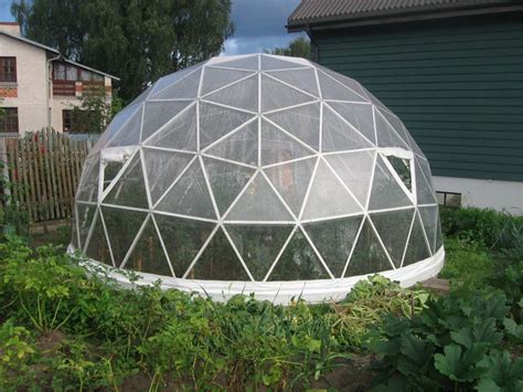 Glass Geodesic Dome Greenhouse