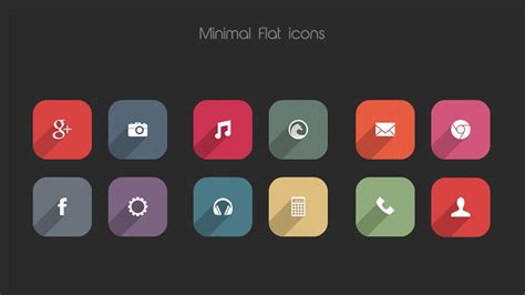 Easy Download Minimal Flat Icon Pack for Android! 550+ HD Icons & 20 HD ...