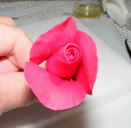 Polymer clay rose tutorial