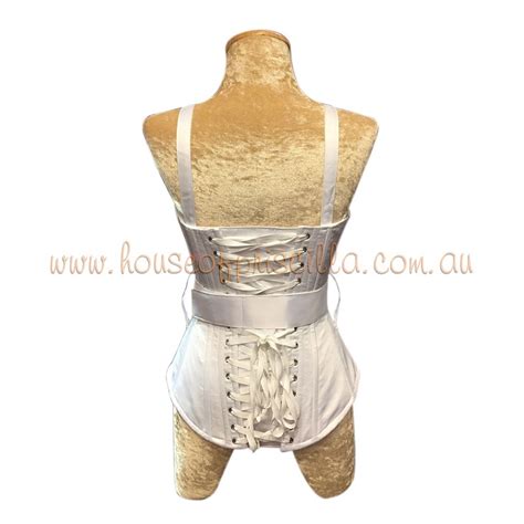 White Vogue Padded Corset with Cone Bra