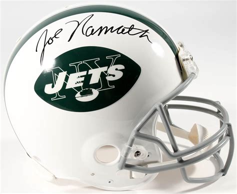 Joe Namath signed N.Y. Jets full size authentic Helmet