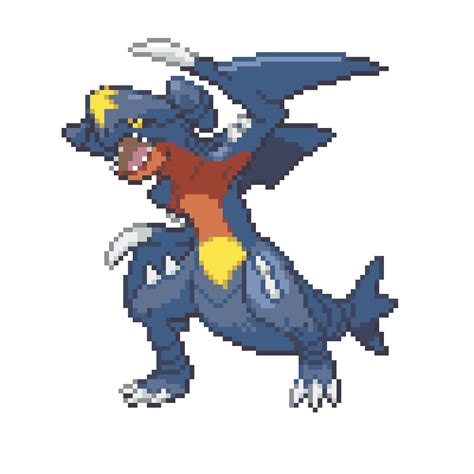 Garchomp pixel art