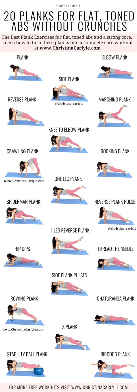 20 of the Best Plank Exercises for Abs | Plank workout, Exercise, Plank ...