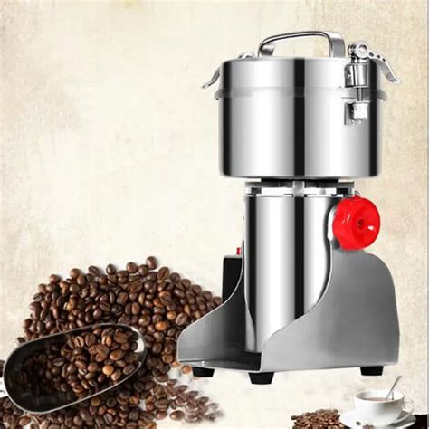 Electric Grain Mill Swing Type 500g Stainless Steel Grain Grinder Cereal Mill Flour Powder ...