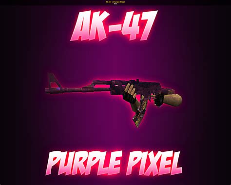Ak-47 | Purple Pixel [Counter-Strike 1.6] [Mods]