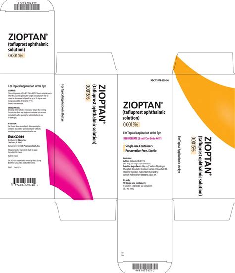 Zioptan - FDA prescribing information, side effects and uses