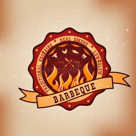 BBQ Barbecue Logo Emblem Design Stock Vector - Image: 55527819