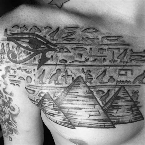 30 Hieroglyphics Tattoo Designs For Men - Ancient Egyptian Ink Ideas ...