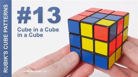 How to make Rubik's Cube Patterns #13: Cube in a Cube in a Cube - YouTube